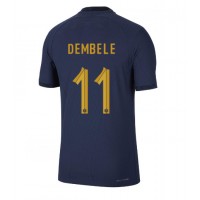 Frankreich Ousmane Dembele #11 Fußballbekleidung Heimtrikot WM 2022 Kurzarm
